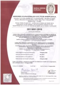 CERTIFICADO 9K AHSE PLUS SAE