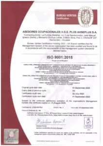 CERTIFICADO 9K AHSE PLUS UKAS